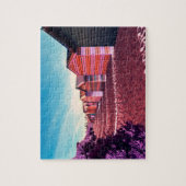 Surreal Sunset Beach Landschap Legpuzzel (Verticaal)