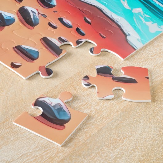Surreal Sunset Beach Legpuzzel (Zijkant)