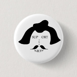 Surreal Support op de knop Kunst Ronde Button 3,2 Cm