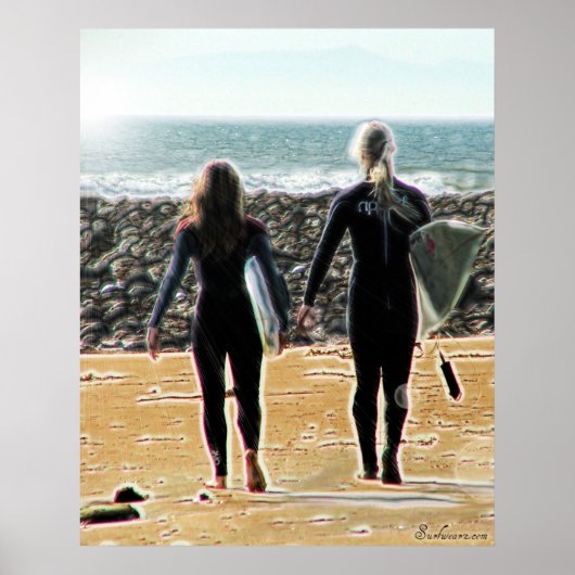 Surreal Surfing Safari Poster 1 (Voorkant)