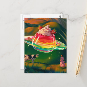 Surreal Sweet Treat UFO Briefkaart
