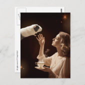 Surreal Tea Time Magic Guinee Pig Briefkaart (Voorkant / Achterkant)