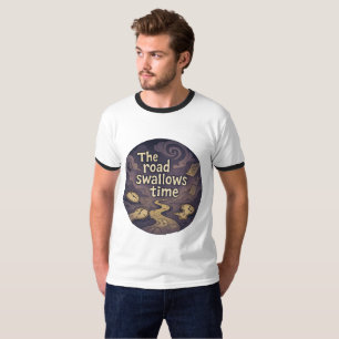 Surreal Time Vortex grafisch T-shirt