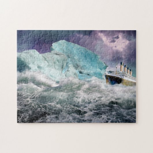 Surreal Titanic en Iceberg Legpuzzel (Horizontaal)