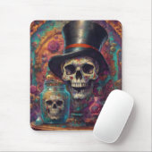 "Surreal Top Hat Skull" Art Mouse Pad Muismat (Met muis)