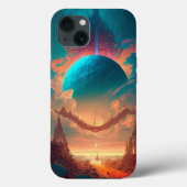 Surreal Towers Planet Visionary Landscape Case-Mate iPhone Case (Achterkant)