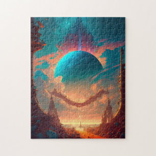 Surreal Towers Planet Visionary Landscape Legpuzzel