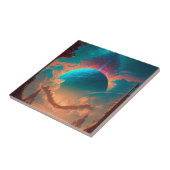 Surreal Towers Planet Visionary Landscape Tegeltje (Zijkant)