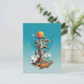 Surreal Tree beroemd gemaakt door Fantasy Biome Briefkaart (Staand voorkant)
