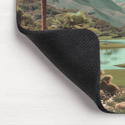 Surreal Tropical Lake With Palm Trees Muismat (Hoek)