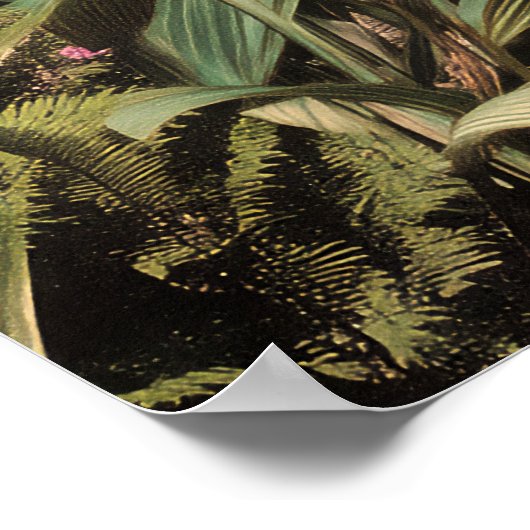 Surreal Tropical Valley With Palm Trees Poster (Hoek)
