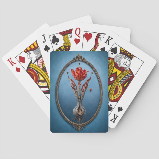 Surreal Tulip Fantasy playing cards Pokerkaarten (Achterkant)