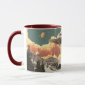 Surreal UFO Above Mountain Lake with Planets Mok (Links)