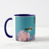Surreal UFO and Palm Tree Mountain Scene Mok (Links)