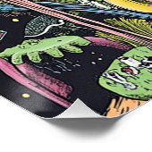 Surreal Underground Comix Psychedelische Kunstpost Perfect Poster (Hoek)