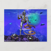 SURREAL UNDERSEA/Cancer Zodiab Birthday Sign Briefkaart (Voorkant)