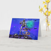 SURREAL UNDERSEA/Cancer Zodiab Birthday Sign Kaart (Gele Bloem)