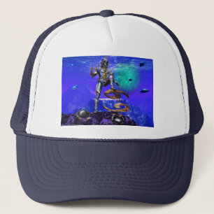 SURREAL UNDERSEA/Cancer Zodiab Birthday Sign Trucker Pet