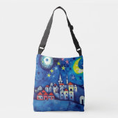Surreal Village Cross-Body Tas (Voorkant)