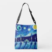 Surreal Village Cross-Body Tas (Achterkant)