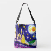 Surreal Village Cross-Body Tas (Achterkant)