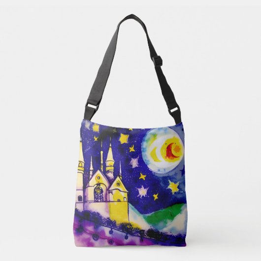Surreal Village Cross-Body Tas (Voorkant)