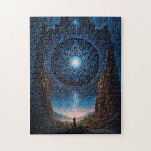 Surreal Visionary Landscape Art Jigzaag Puzzle Legpuzzel (Verticaal)