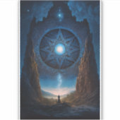 Surreal Visionary Landscape Art Sticker (Voorkant)