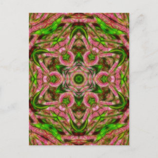 Surreal wattle kaleidoscoop verticaal briefkaart