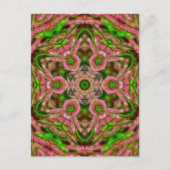 Surreal wattle kaleidoscoop verticaal briefkaart (Voorkant)
