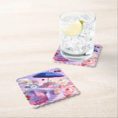 Surreal White Peonies Dromerig Onderzetter Set (Insitu)