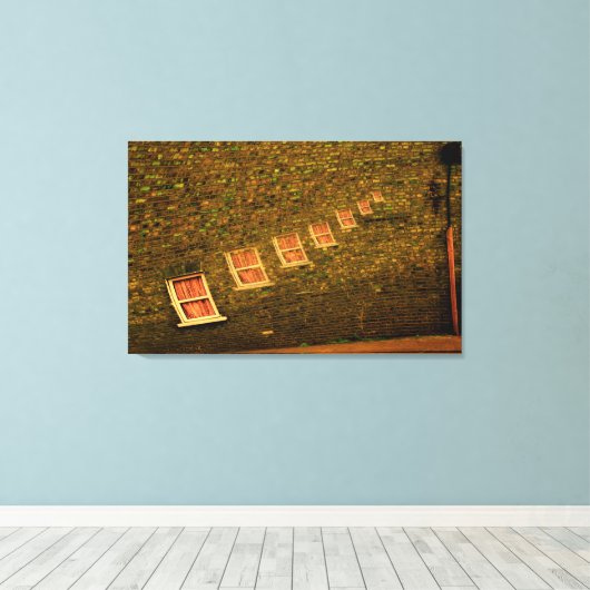 Surreal Windows Canvas Afdruk (Insitu (Houten vloer))