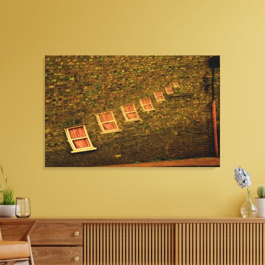 Surreal Windows Canvas Afdruk (Insitu (Woonkamer))