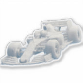 Surreal wolkenracer helm vinyl sticker (Voorkant)