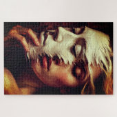 Surreal Woman Portrait with Painted Mask Legpuzzel (Horizontaal)