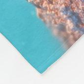 Surreal Woman with Palm Tree Fleece Deken (Hoek)