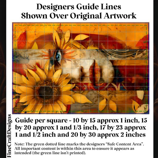 Surreal Woman & Zonnebloem Collage DS7R Decoupage Tissuepapier