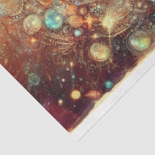 Surreal Wonderland Rabbit Hole Fantasy Decoupage Tissuepapier (Detail)