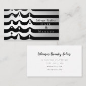 Surreal Zebra Print Stripes Makeup Visitekaartje (Voorkant / Achterkant)