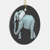 Surrealephant - Surreal Elephant Illustratie Keramisch Ornament (Rechts)