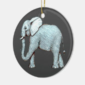 Surrealephant - Surreal Elephant Illustratie Keramisch Ornament (Links)
