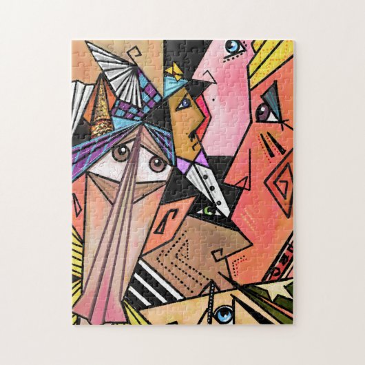 Surrealisme Art Faces Puzzel (Verticaal)