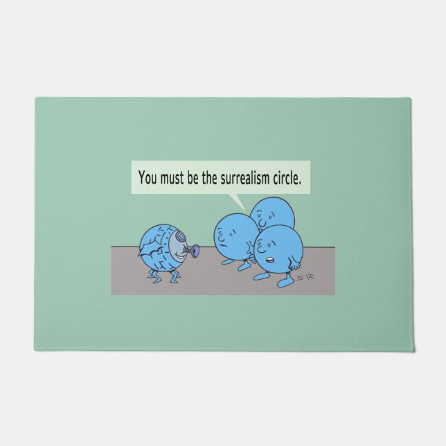 Surrealisme Circle doormat Deurmat (Voorkant)