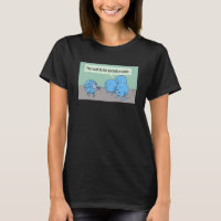 Surrealisme Cirkel vrouwen zwart T-shirt
