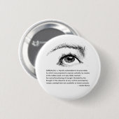 Surrealisme gedefinieerd ronde button 5,7 cm (Voorkant /achterkant)