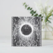 SURREALISME GESCHILDERD KOSMISCH VENSTER KAART (Staand voorkant)