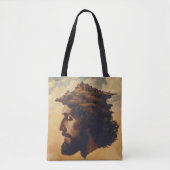 Surrealisme hoofd en stad tote bag (Voorkant)