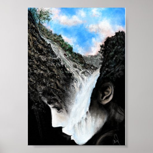 Surrealisme Kunst Poster Print Schilderij over de  (Voorkant)