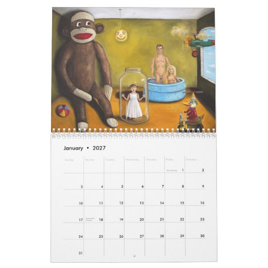 Surrealisme met mensen 2013 kalender (Jan 2027)