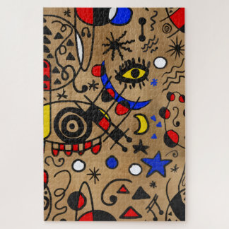 Surrealisme stijl legpuzzel